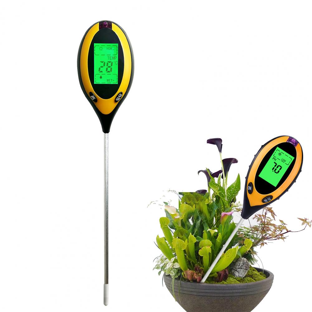 Soil Ph Meter - Plant Growth Monitor 4-in-1 Soil Tester