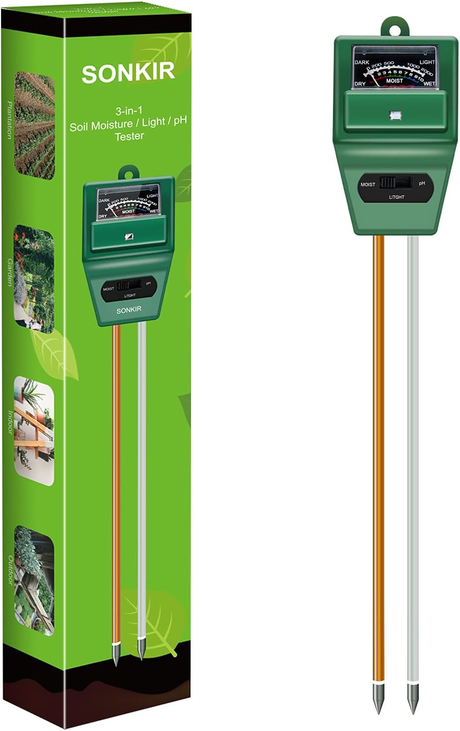 Soil pH Meter, MS02 3-in-1 Soi - Soil Ph Meter recensione e prezzo