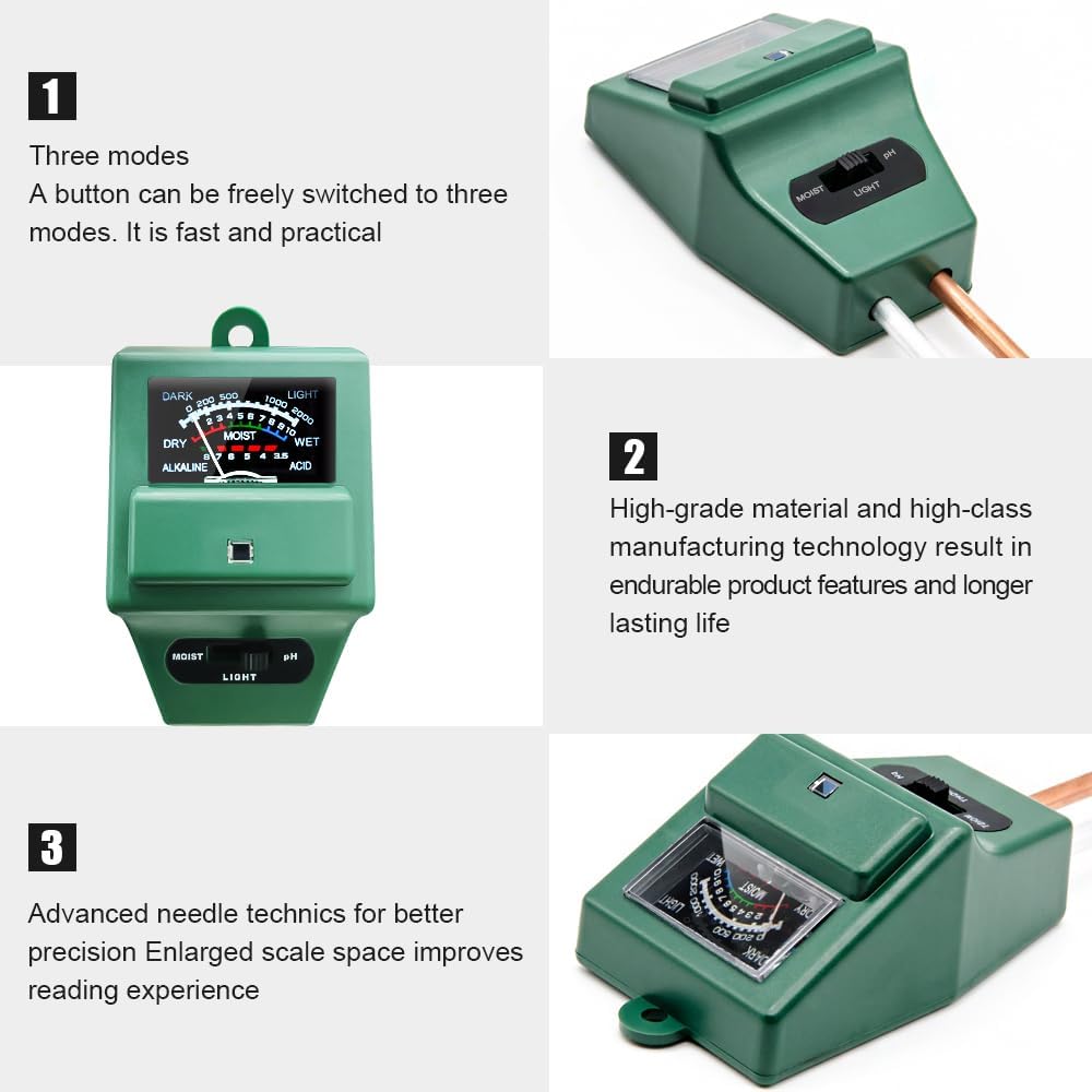 Soil pH Meter, MS02 3-in-1 Soi - Soil Ph Meter recensione e prezzo