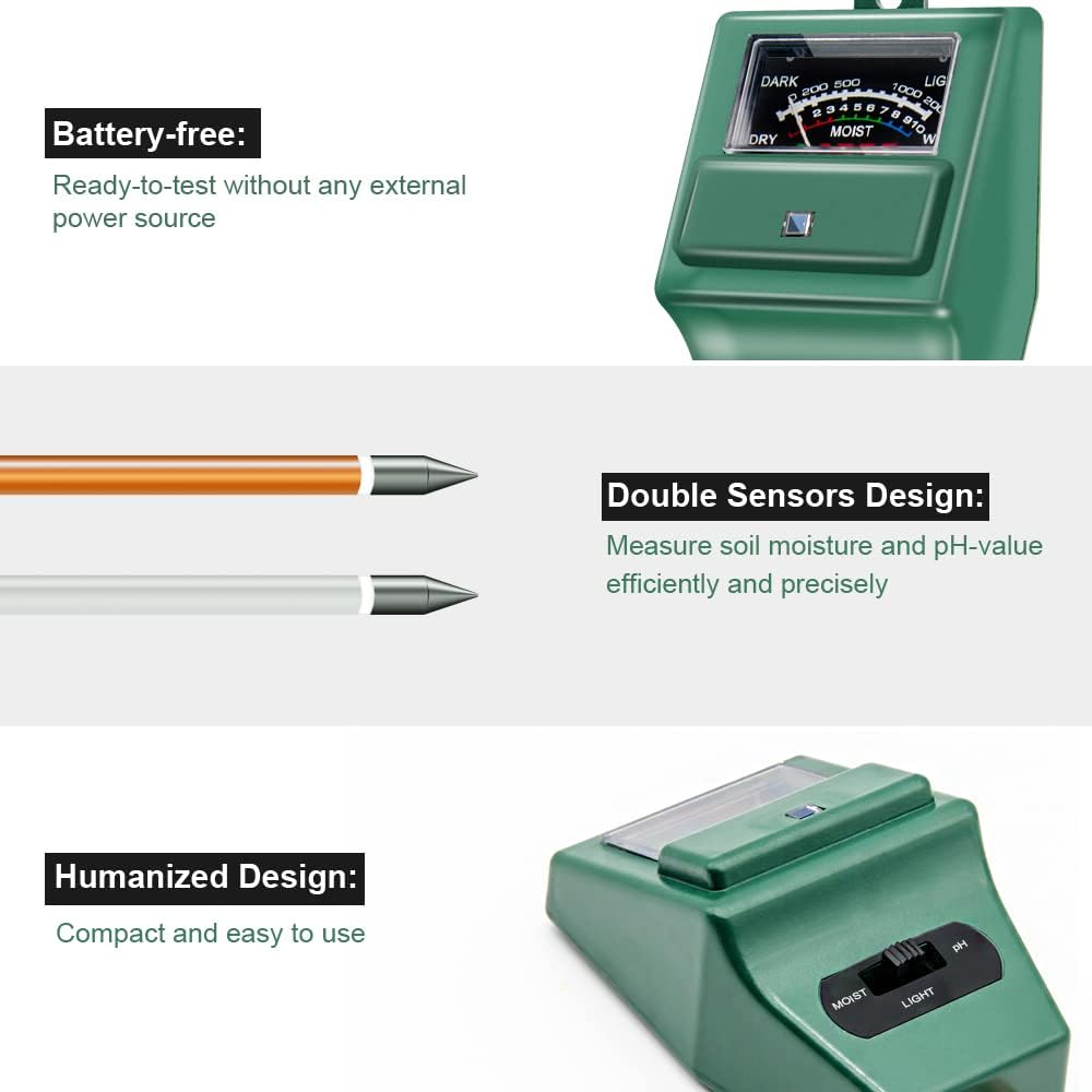 Soil pH Meter, MS02 3-in-1 Soi - Soil Ph Meter recensione e prezzo