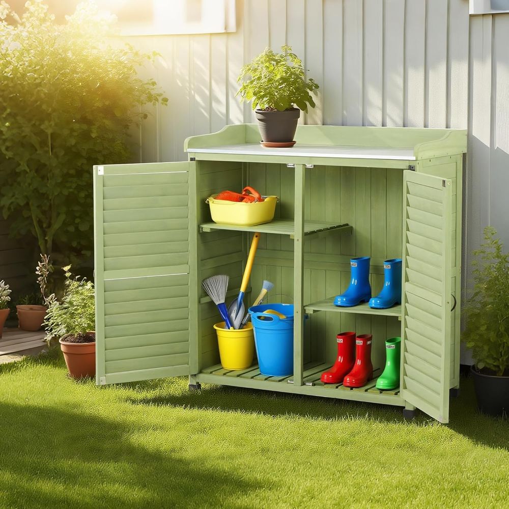 Outdoor Potting Bench with Met - Gardening Tools Toolstation recensione e prezzo
