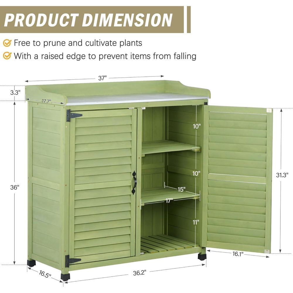 Outdoor Potting Bench with Met - Gardening Tools Toolstation recensione e prezzo