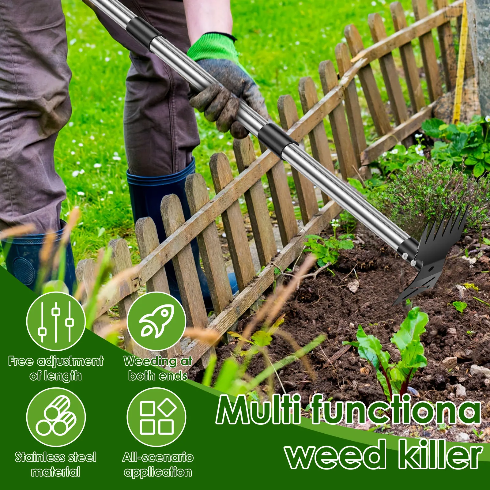 Garden Thatch Rake Stainless S - Gardening Tools To Remove Grass recensione e prezzo