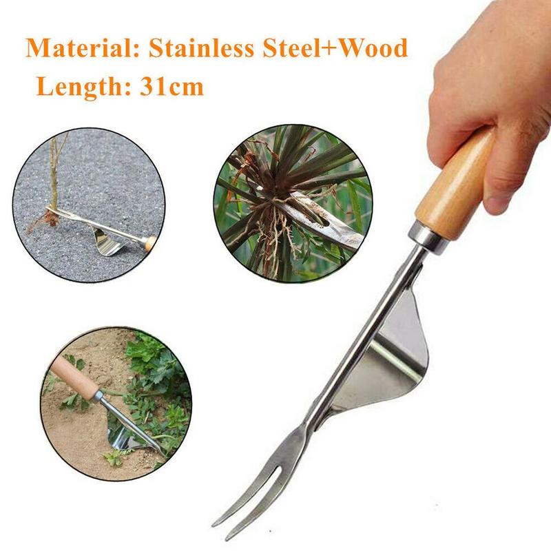Steel Root Extractor Wooden Ha - Gardening Tools To Remove Grass recensione e prezzo