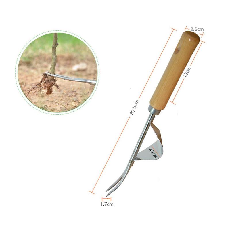 Steel Root Extractor Wooden Ha - Gardening Tools To Remove Grass recensione e prezzo