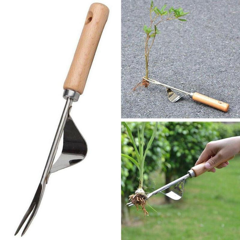 Steel Root Extractor Wooden Ha - Gardening Tools To Remove Grass recensione e prezzo