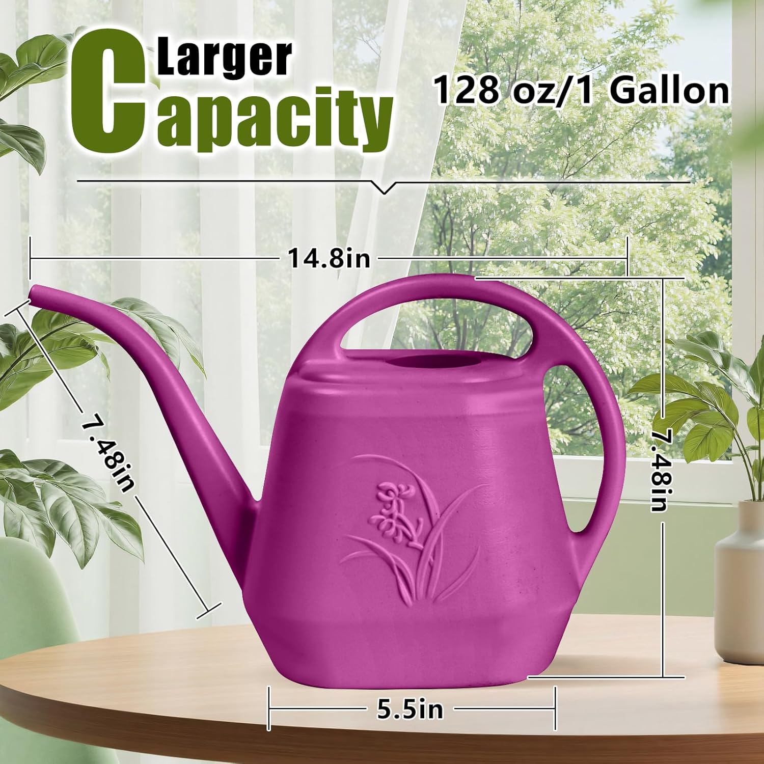 Plastic Watering Can 1 Gallon  - Watering Can Long Spout recensione e prezzo