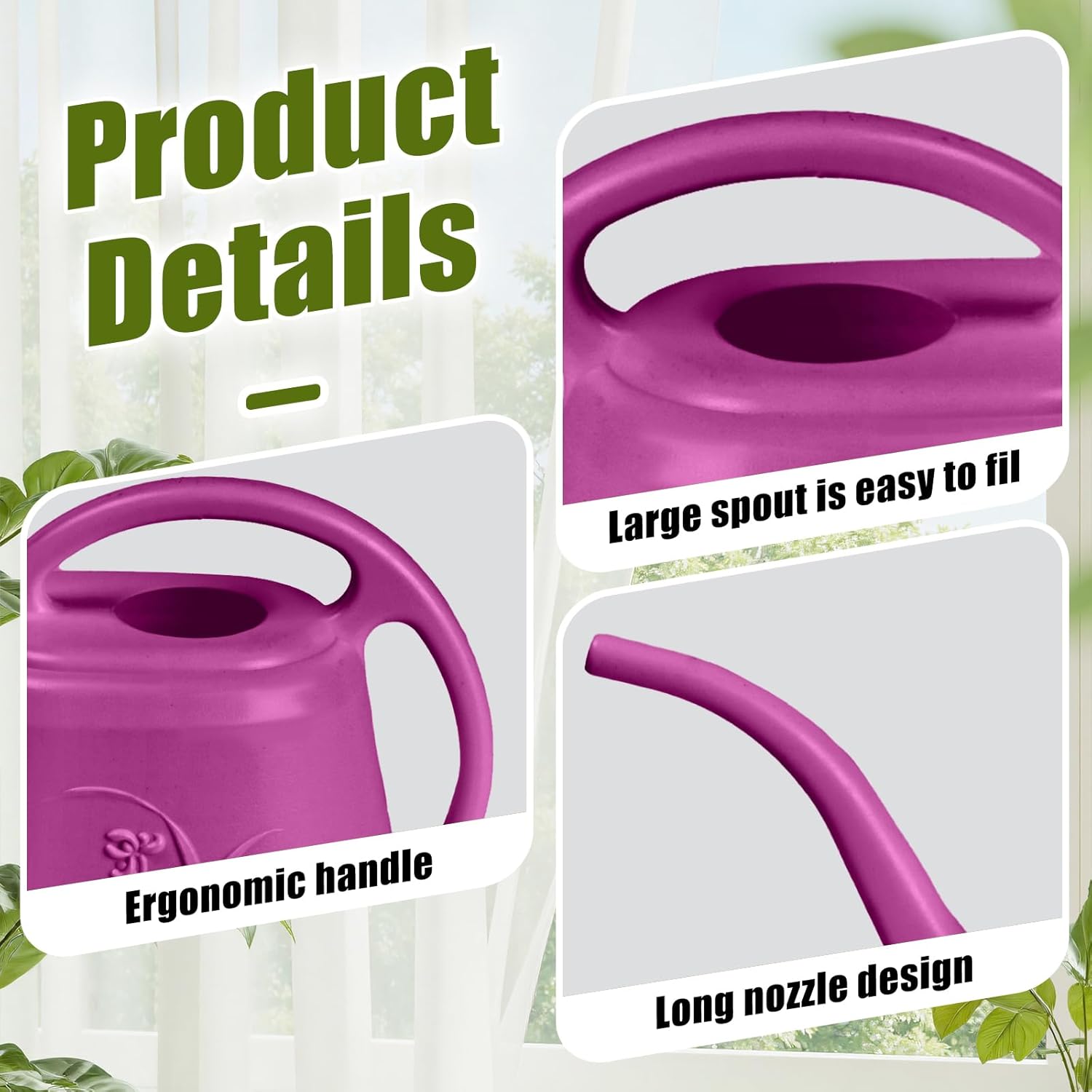Plastic Watering Can 1 Gallon  - Watering Can Long Spout recensione e prezzo