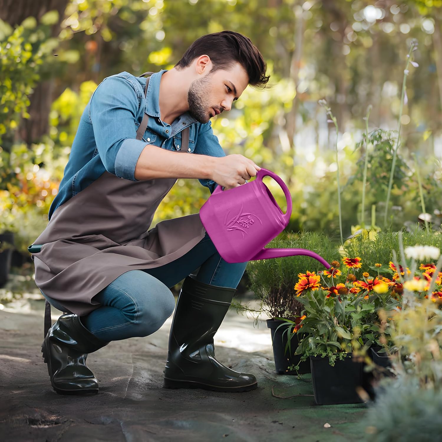 Plastic Watering Can 1 Gallon  - Watering Can Long Spout recensione e prezzo
