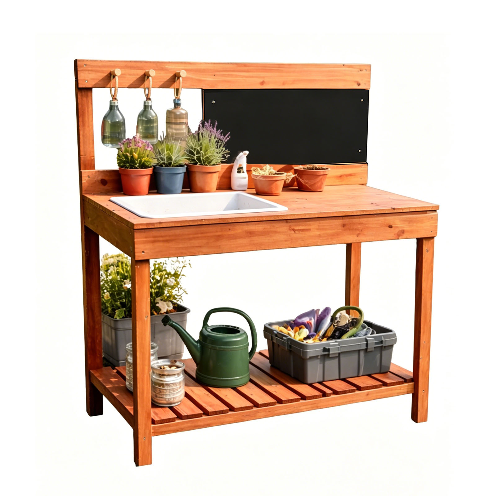 Wooden Potting Benches For Chi - Gardening Tools Kids recensione e prezzo