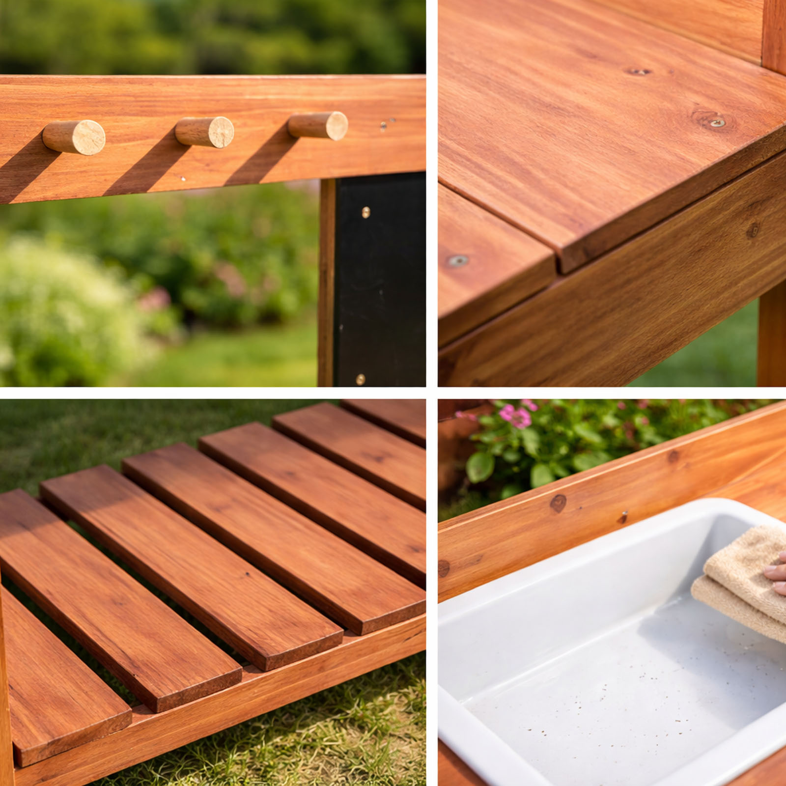 Wooden Potting Benches For Chi - Gardening Tools Kids recensione e prezzo
