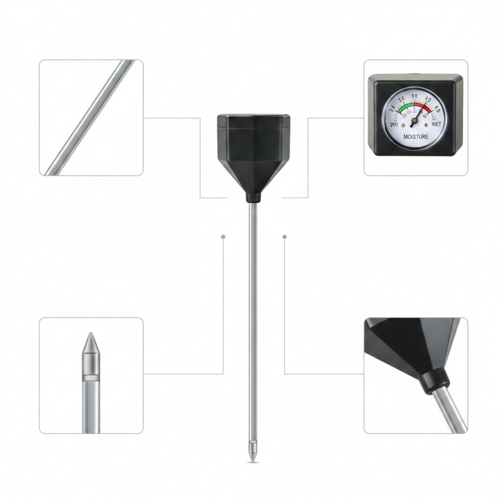 Soil pH Meter with Rod Easy to - Soil Ph Meter recensione e prezzo