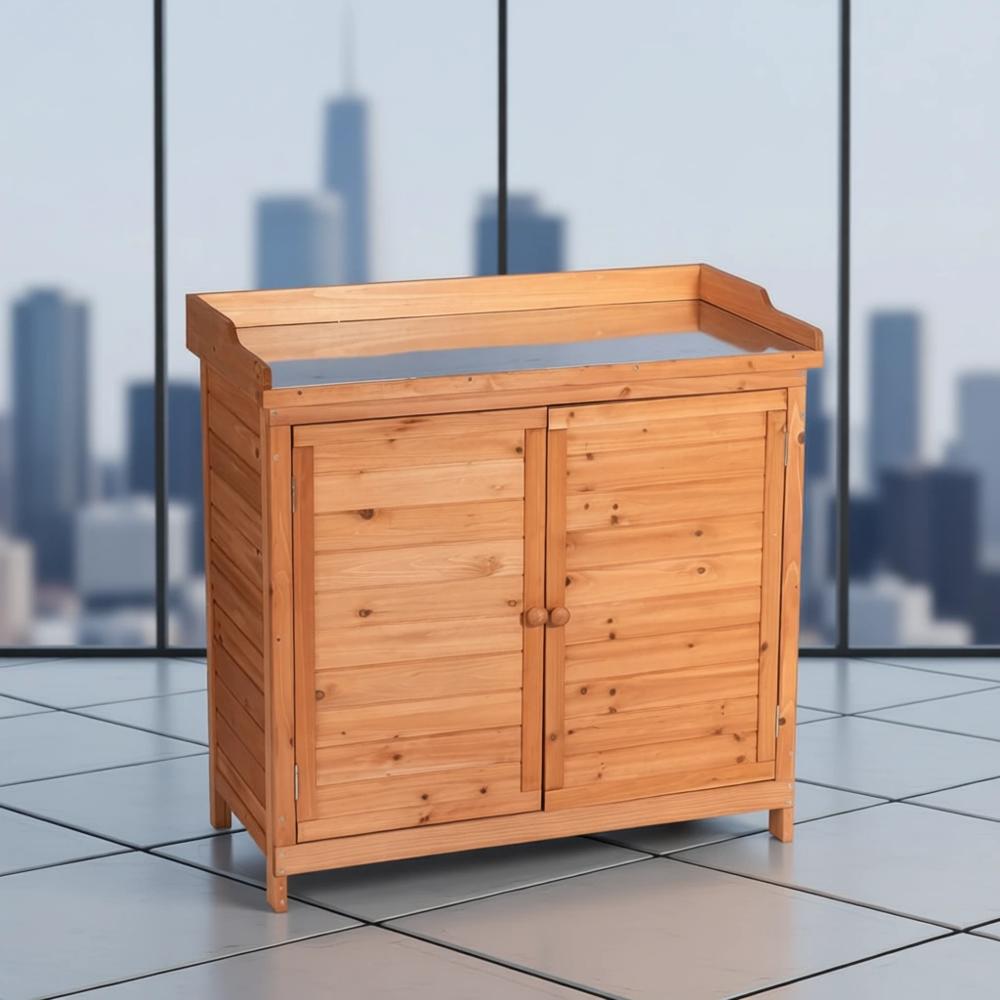 Outdoor Patio Wooden Storage C - Gardening Tools Toolstation recensione e prezzo