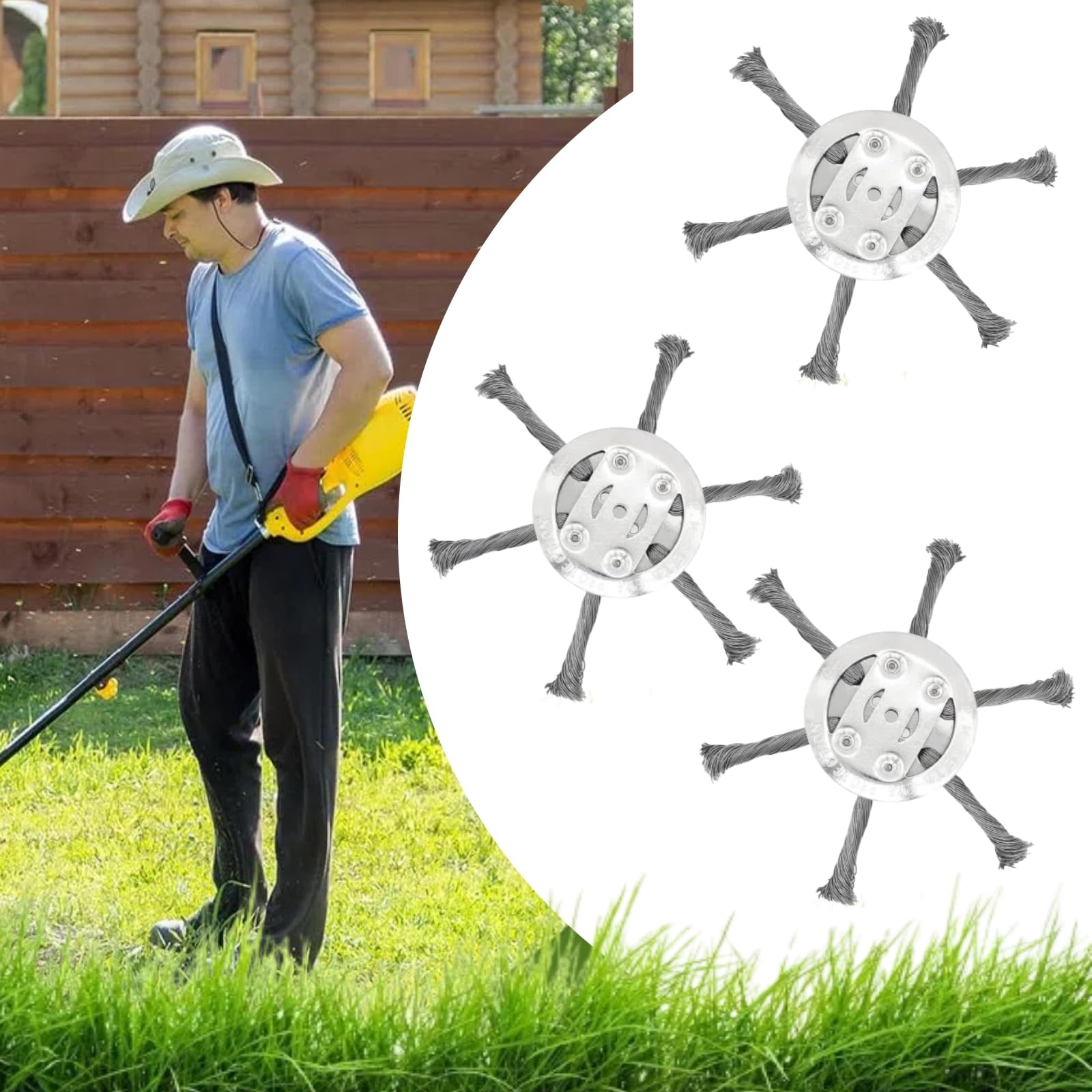 Wear Resistant Weed Brush Head - Gardening Tools To Remove Grass recensione e prezzo