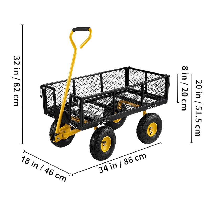 Yellow garden cart folding uti - Gardening Tools Yellow recensione e prezzo
