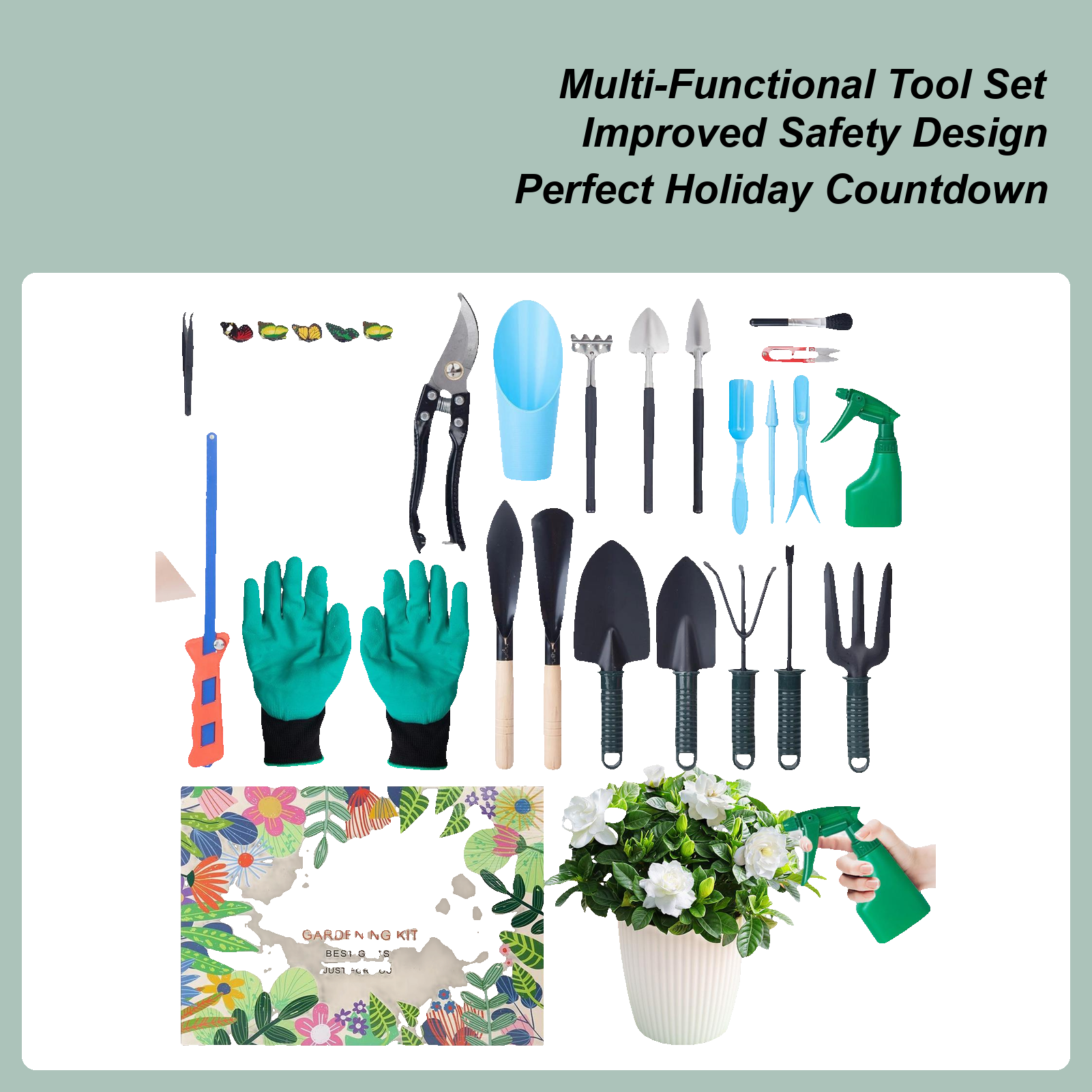 24 Days Countdown Calendar Pra - Gardening Tools Mothers Day recensione e prezzo