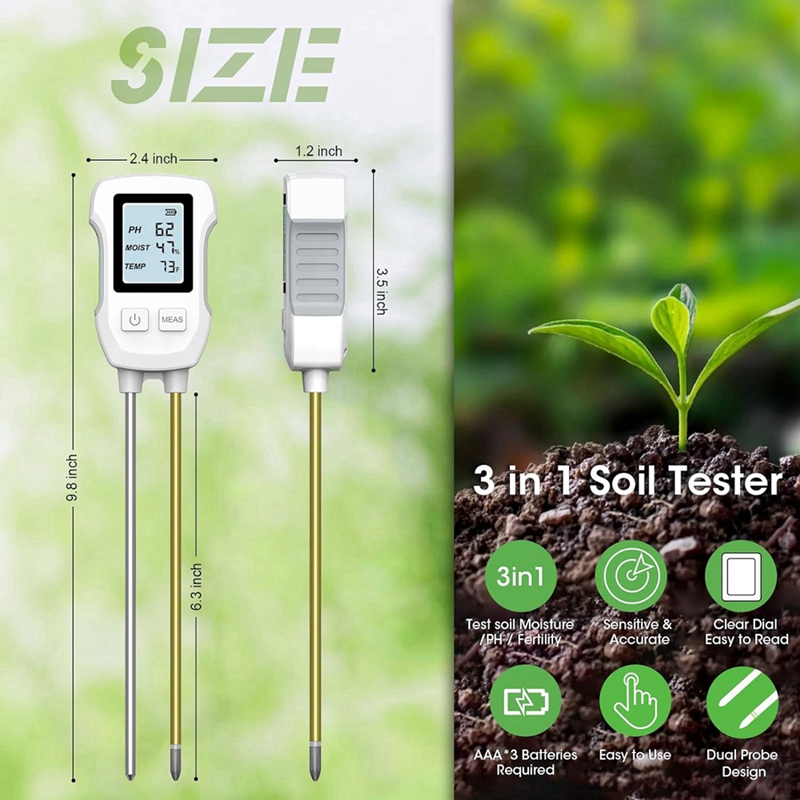3 in 1 Soil Moisture Meter, Di - Soil Ph Meter recensione e prezzo