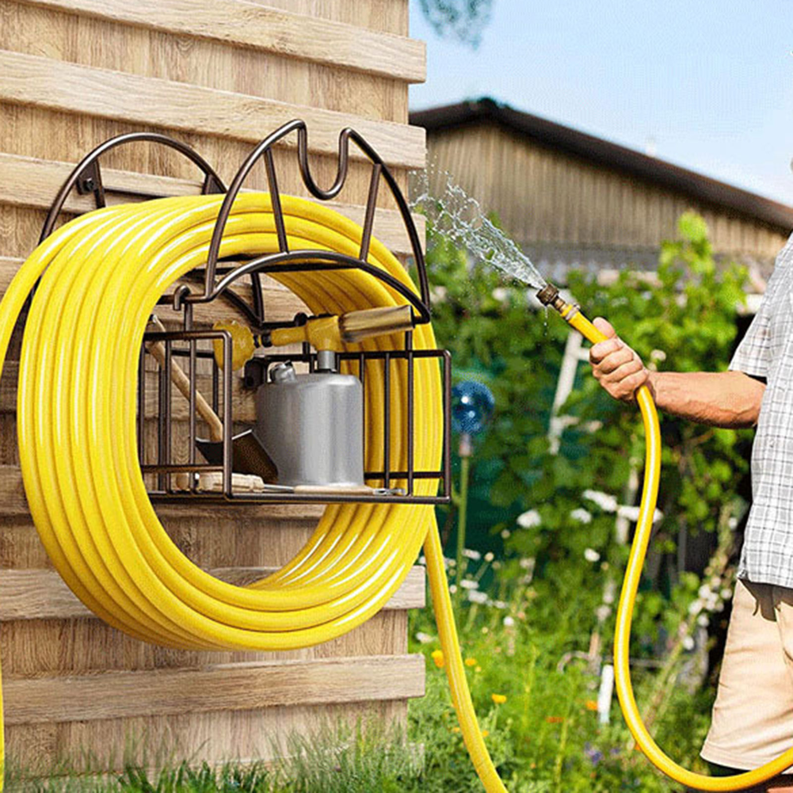 Wall Mount Garden Hose Holder  - Gardening Tools Water recensione e prezzo
