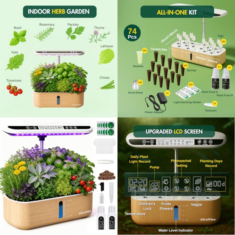 Hydroponics Growing System Kit - Led Grow Light recensione e prezzo