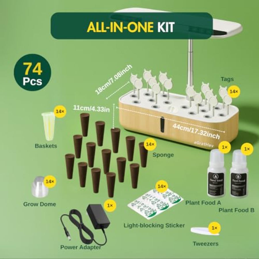 Hydroponics Growing System Kit - Led Grow Light recensione e prezzo